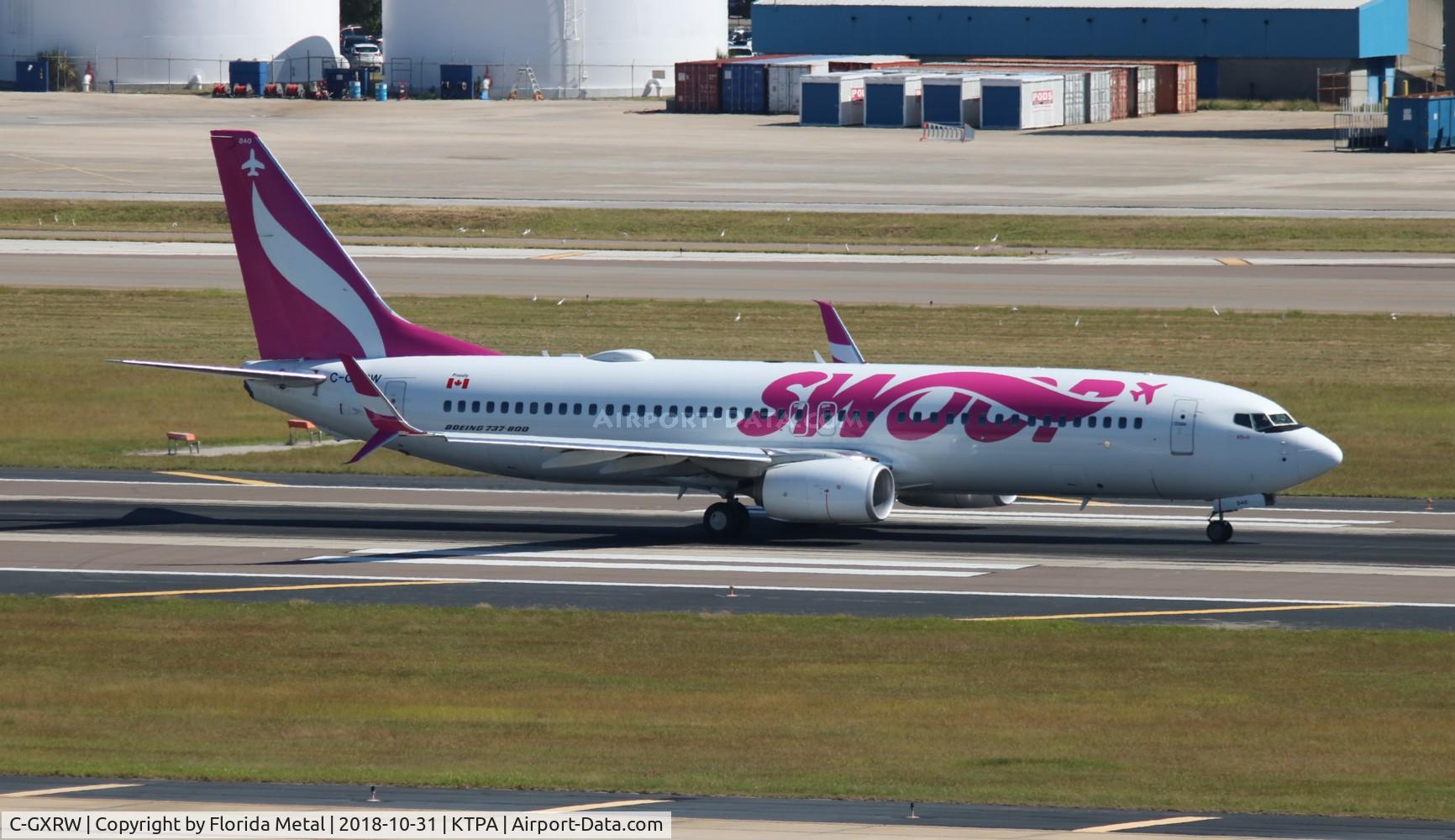 C-GXRW, 2015 Boeing 737-8CT C/N 39082, TPA Spotting