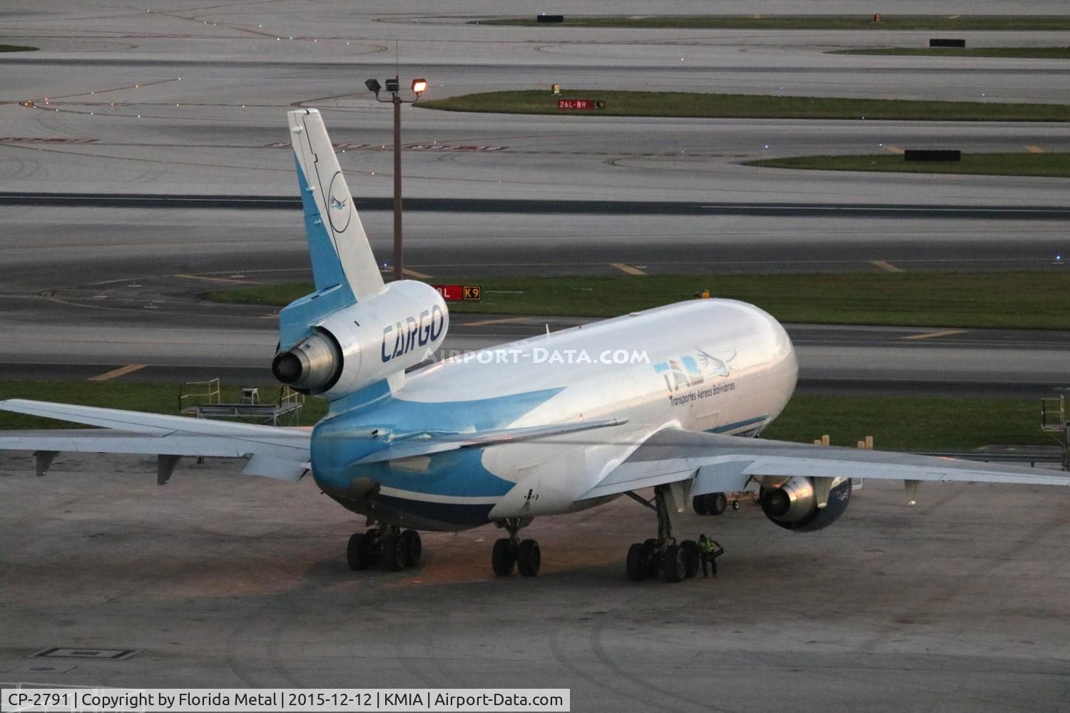 CP-2791, 1988 McDonnell Douglas MD-10-30F C/N 48312, MIA spotting
