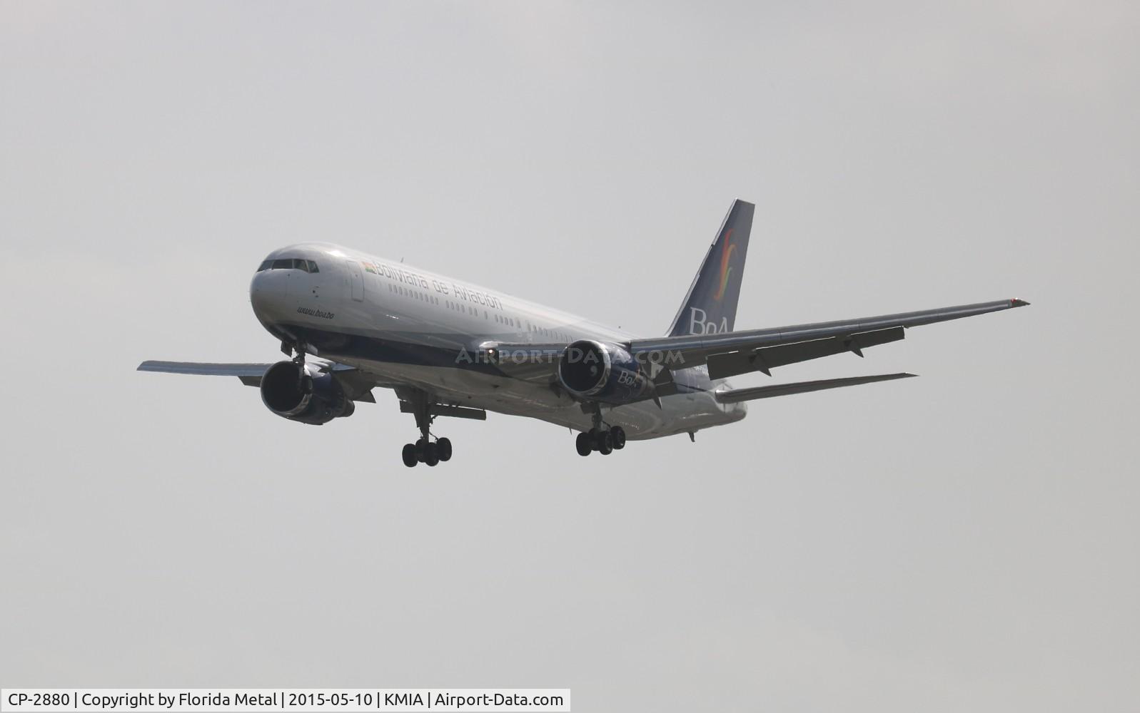 CP-2880, 1994 Boeing 767-33A/ER C/N 27376, MIA spotting