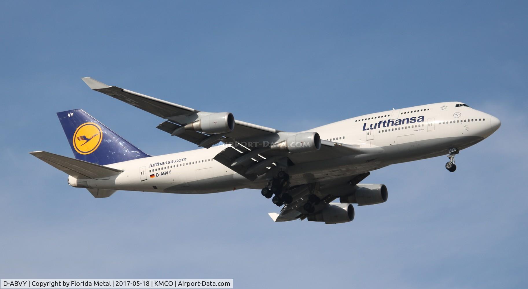 D-ABVY, 2000 Boeing 747-430 C/N 29869, MCO spotting