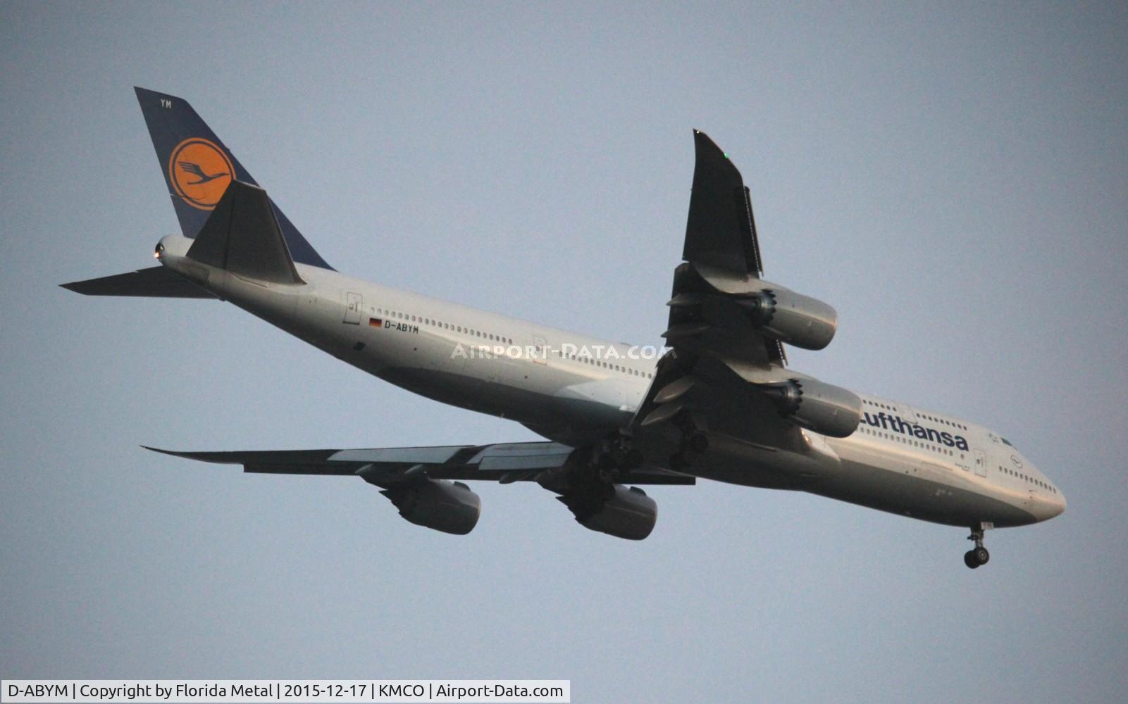 D-ABYM, 2014 Boeing 747-830 C/N 37837, MCO spotting