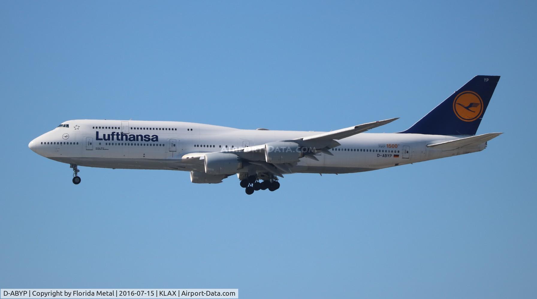 D-ABYP, 2014 Boeing 747-830 C/N 37839, LAX spotting