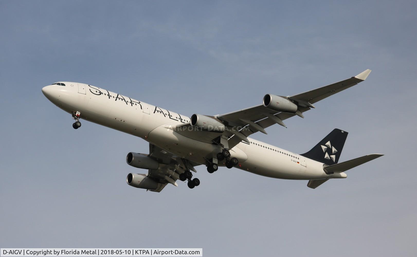 D-AIGV, 2000 Airbus A340-313X C/N 325, TPA spotting