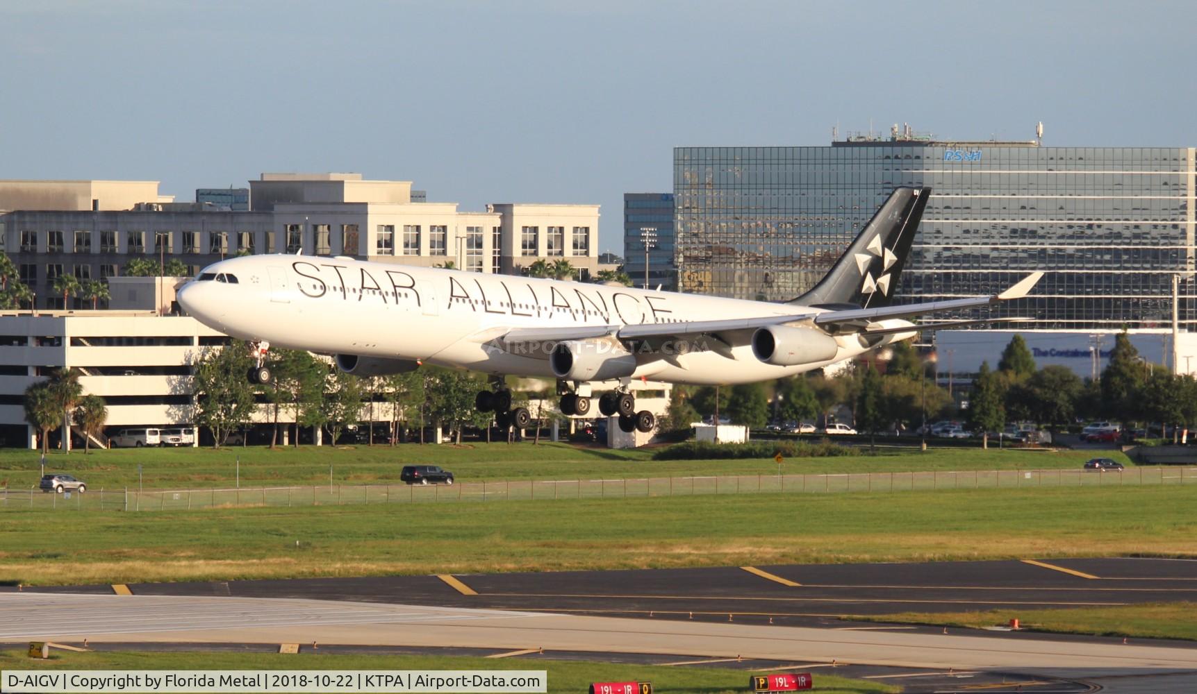 D-AIGV, 2000 Airbus A340-313X C/N 325, TPA spotting