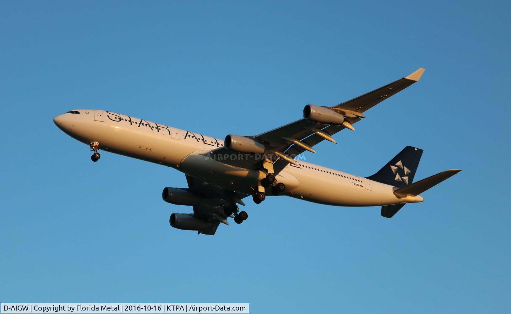 D-AIGW, 2000 Airbus A340-313X C/N 327, TPA spotting