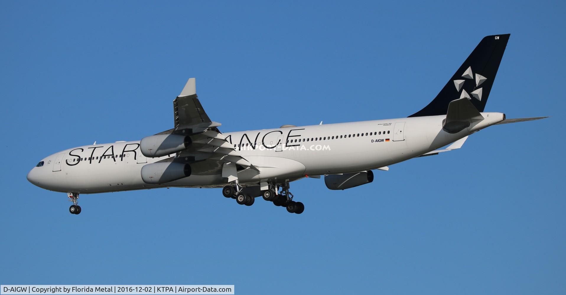 D-AIGW, 2000 Airbus A340-313X C/N 327, TPA spotting