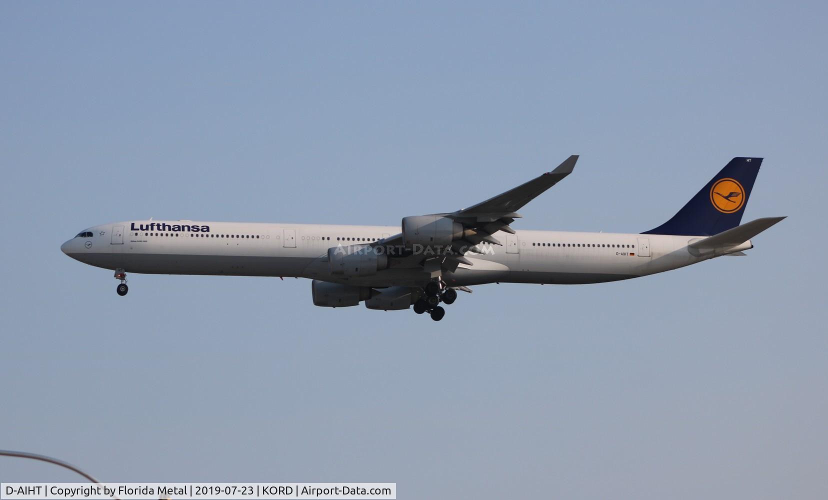 D-AIHT, 2008 Airbus A340-642 C/N 846, ORD spotting