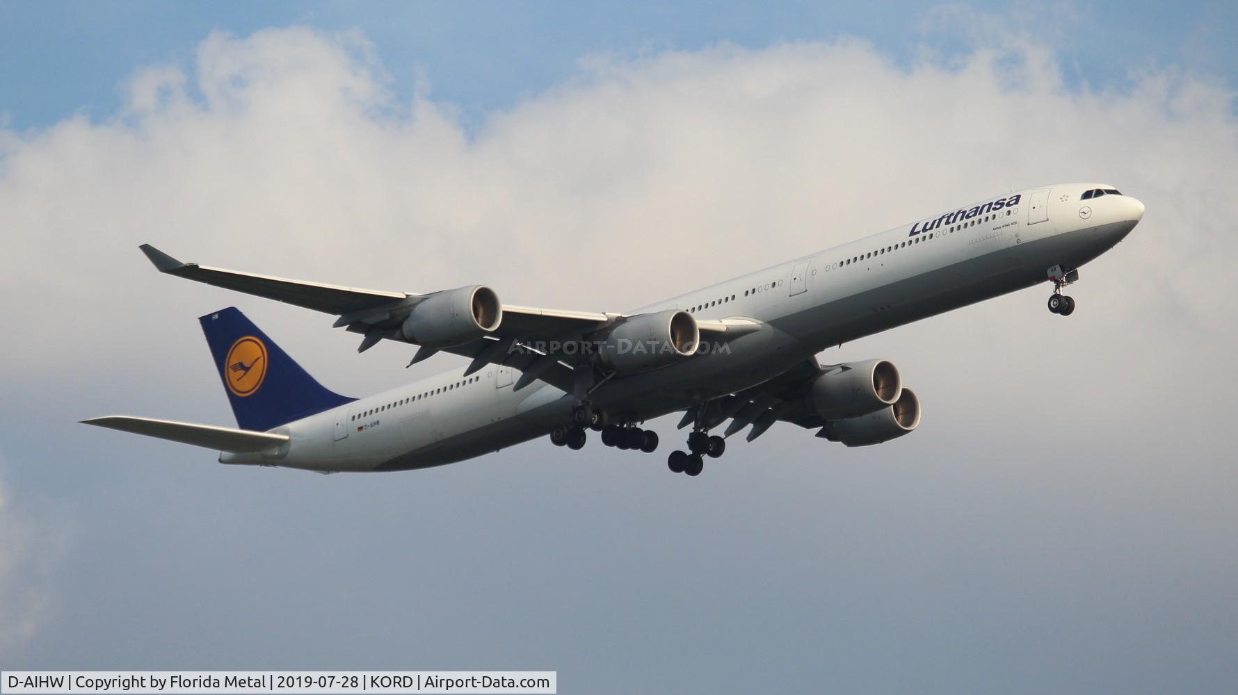 D-AIHW, 2008 Airbus A340-642X C/N 972, ORD spotting