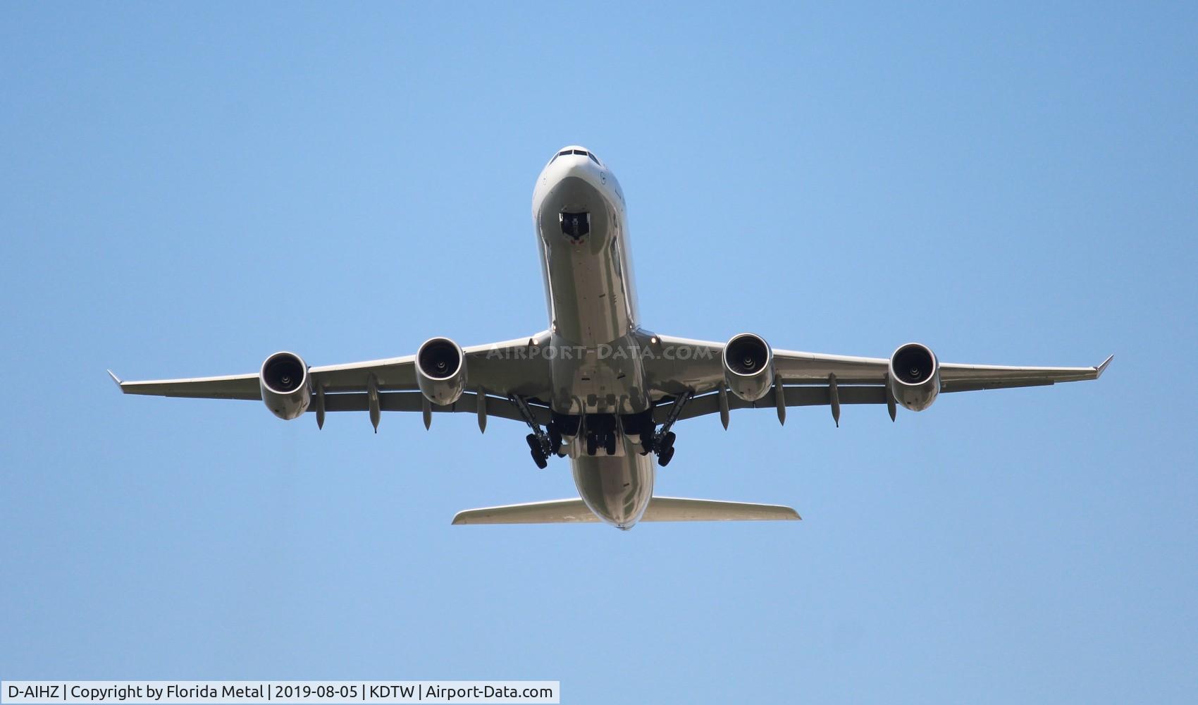 D-AIHZ, 2009 Airbus A340-642X C/N 1005, DTW spotting