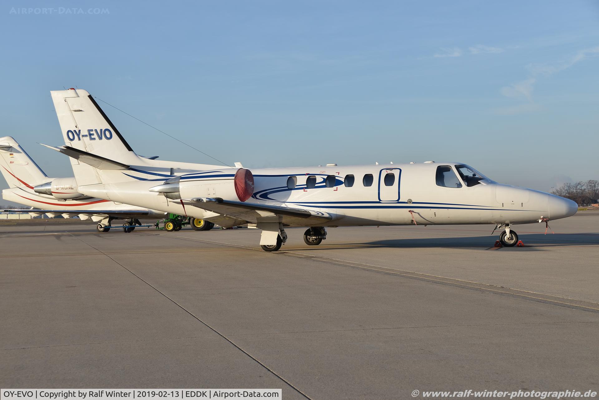OY-EVO, 2003 Cessna 550 Citation Bravo C/N 550-1050, Cessna 550 Citation Bravo - FXT FlexFlight - 550-1050 - OY-EVO - 13.02.2019 - CGN
