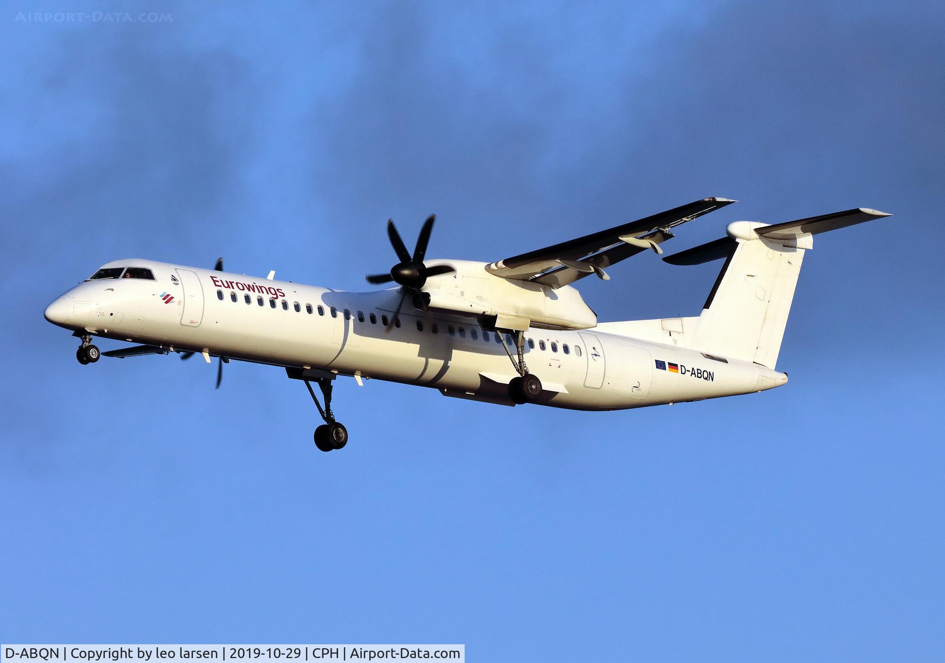 D-ABQN, 2006 De Havilland Canada DHC-8-402 Dash 8 C/N 4124, Copenhagen 29.11.2019 L/D R-30
