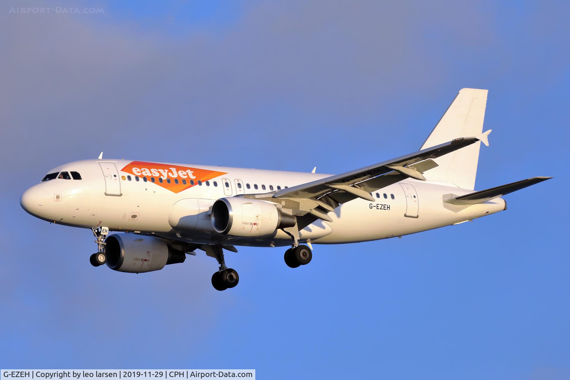 G-EZEH, 2004 Airbus A319-111 C/N 2184, Copenhagen 29.11.2019 L/D R-30