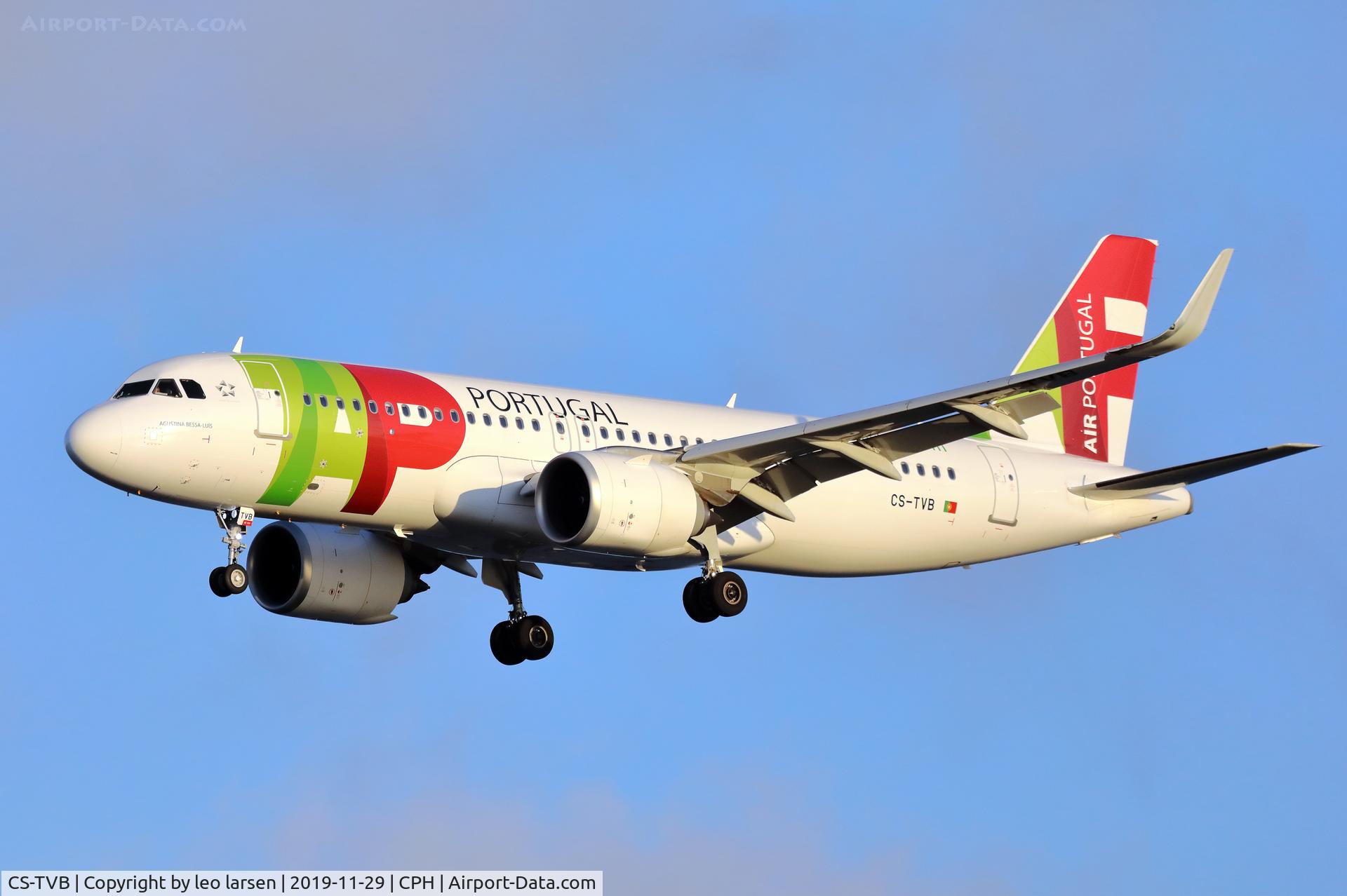 CS-TVB, 2019 Airbus A320-251NEO C/N 8749, Copenhagen 29.11.2019 L/D R-30