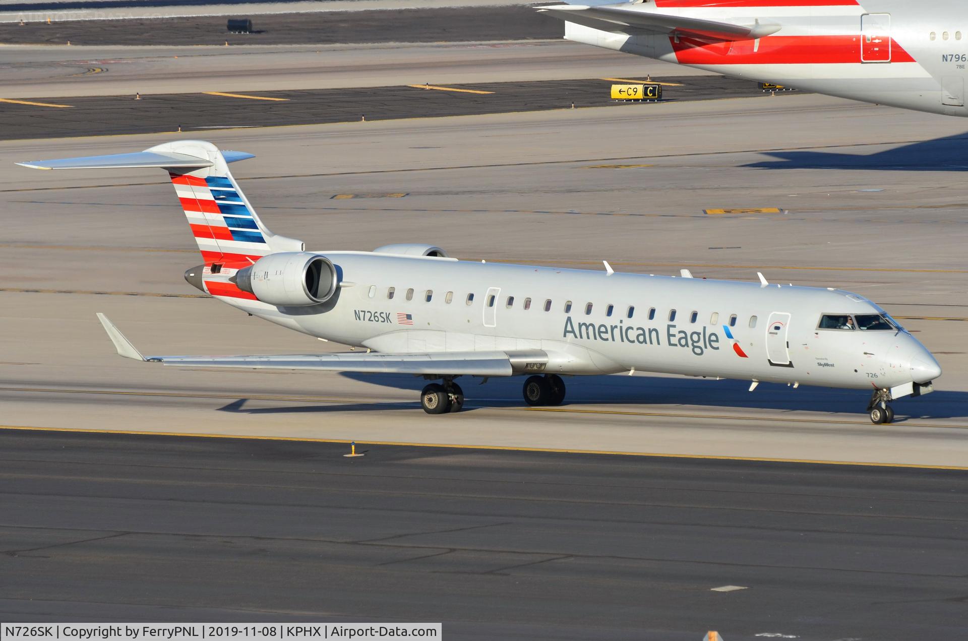 N726SK, 2005 Bombardier CRJ-701ER (CL-600-2C10) Regional Jet C/N 10190, American Eagle CL700