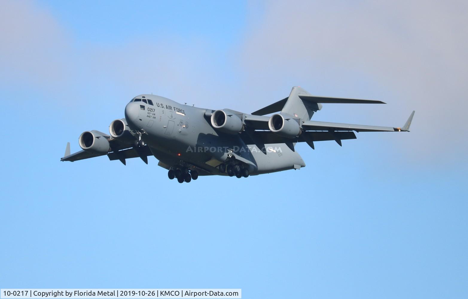 10-0217, Boeing C-17A Globemaster III C/N P-217, MCO spotting