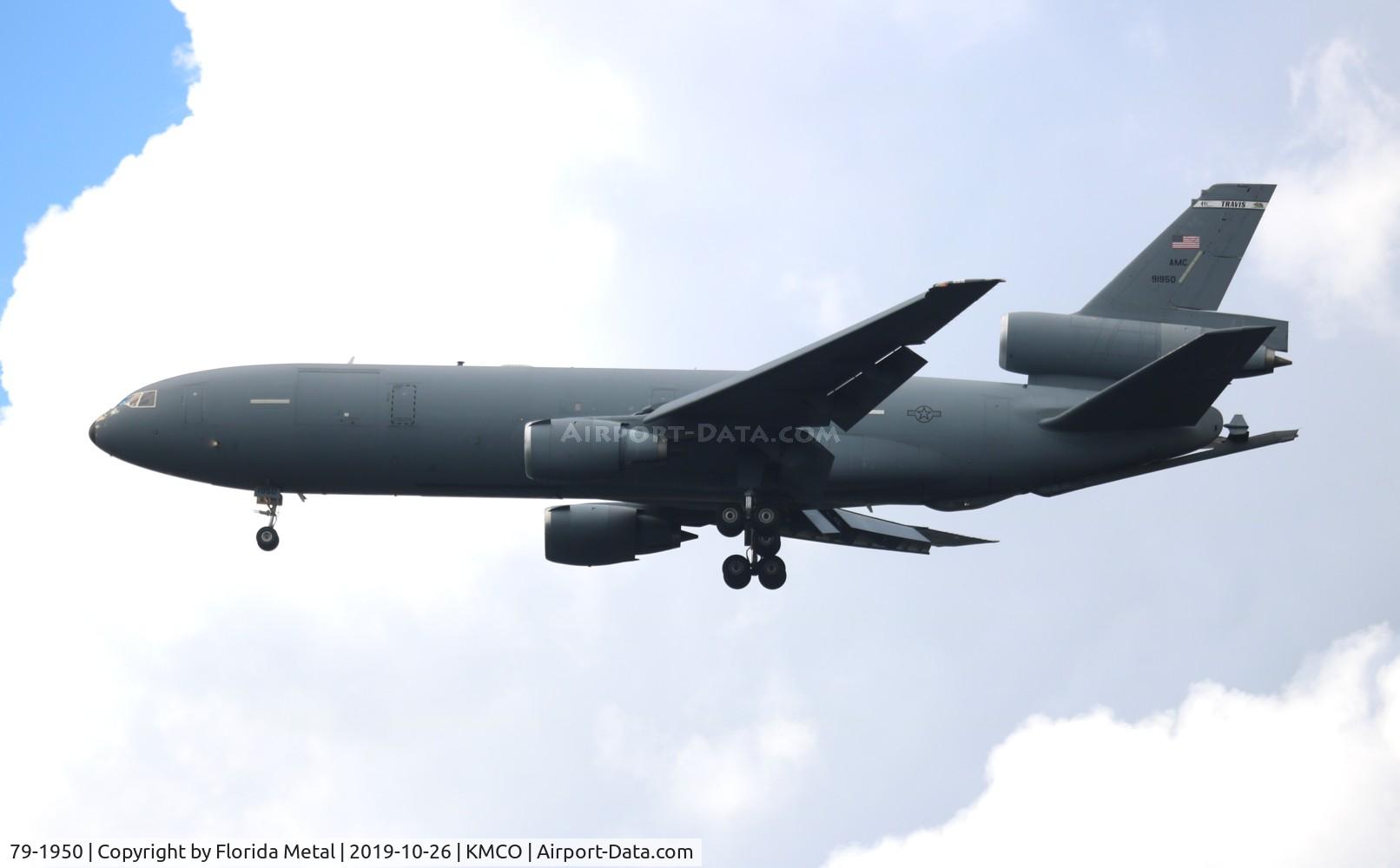 79-1950, 1982 McDonnell Douglas KC-10A Extender C/N 48210, MCO spotting