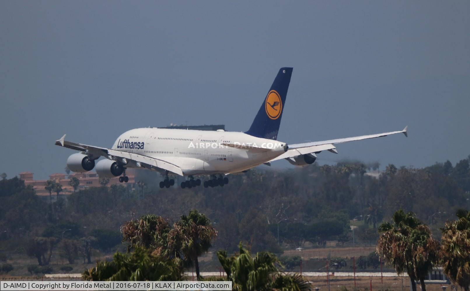 D-AIMD, 2010 Airbus A380-841 C/N 048, LAX spotting