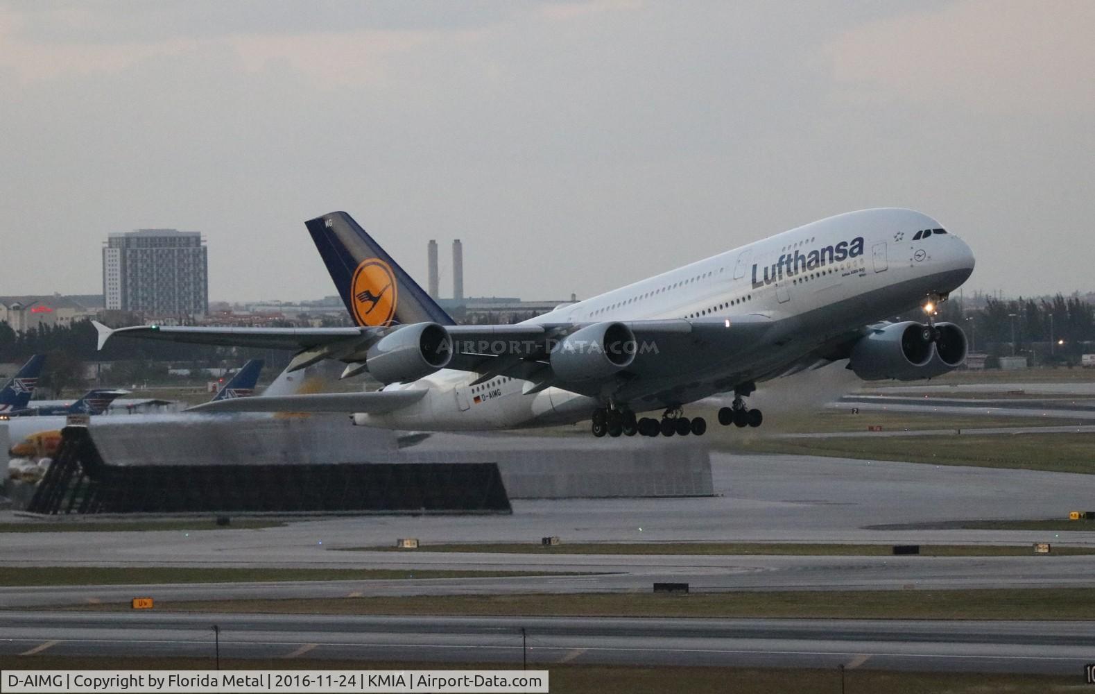 D-AIMG, 2011 Airbus A380-841 C/N 069, MIA 2016