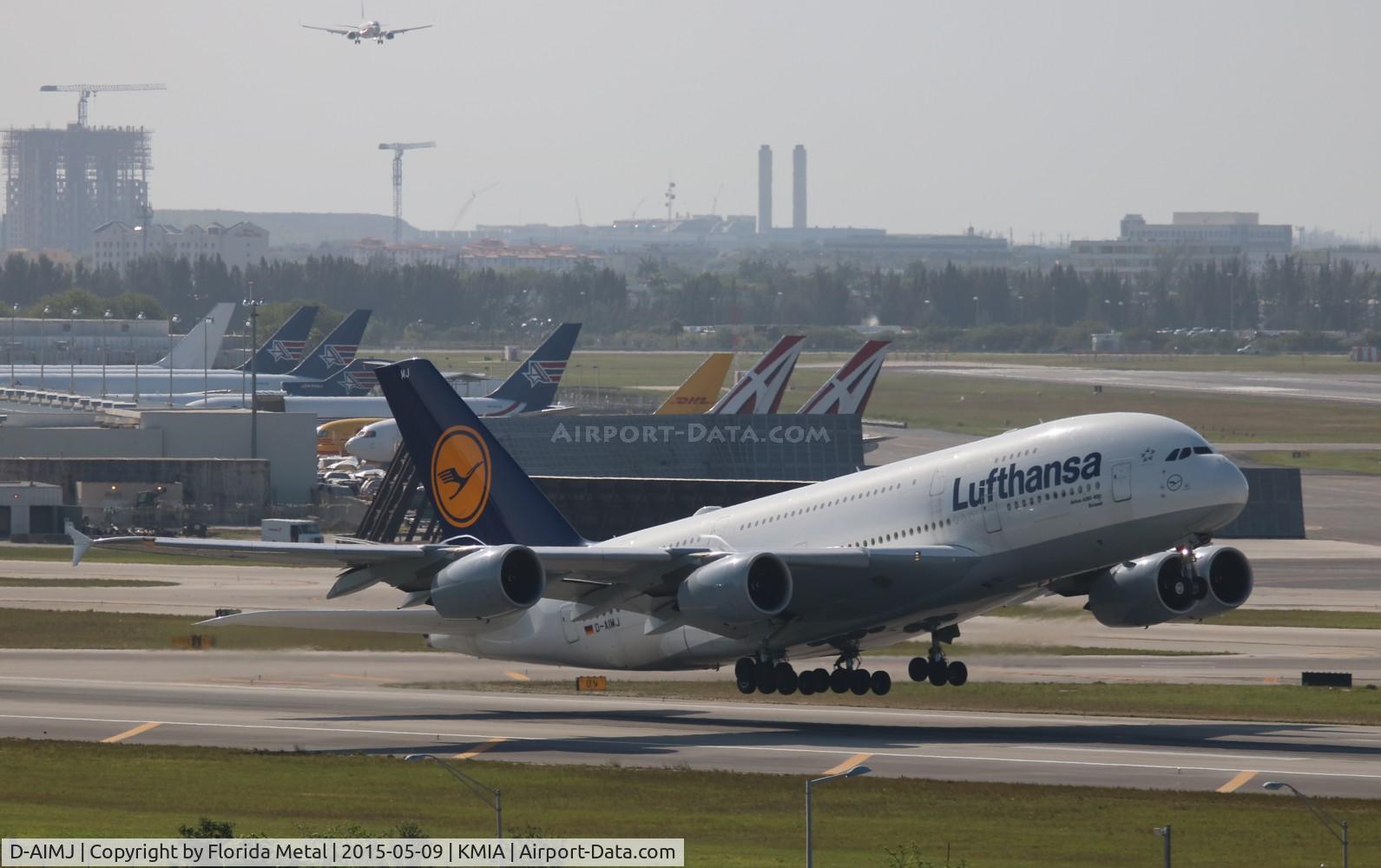 D-AIMJ, 2011 Airbus A380-841 C/N 073, MIA 2015