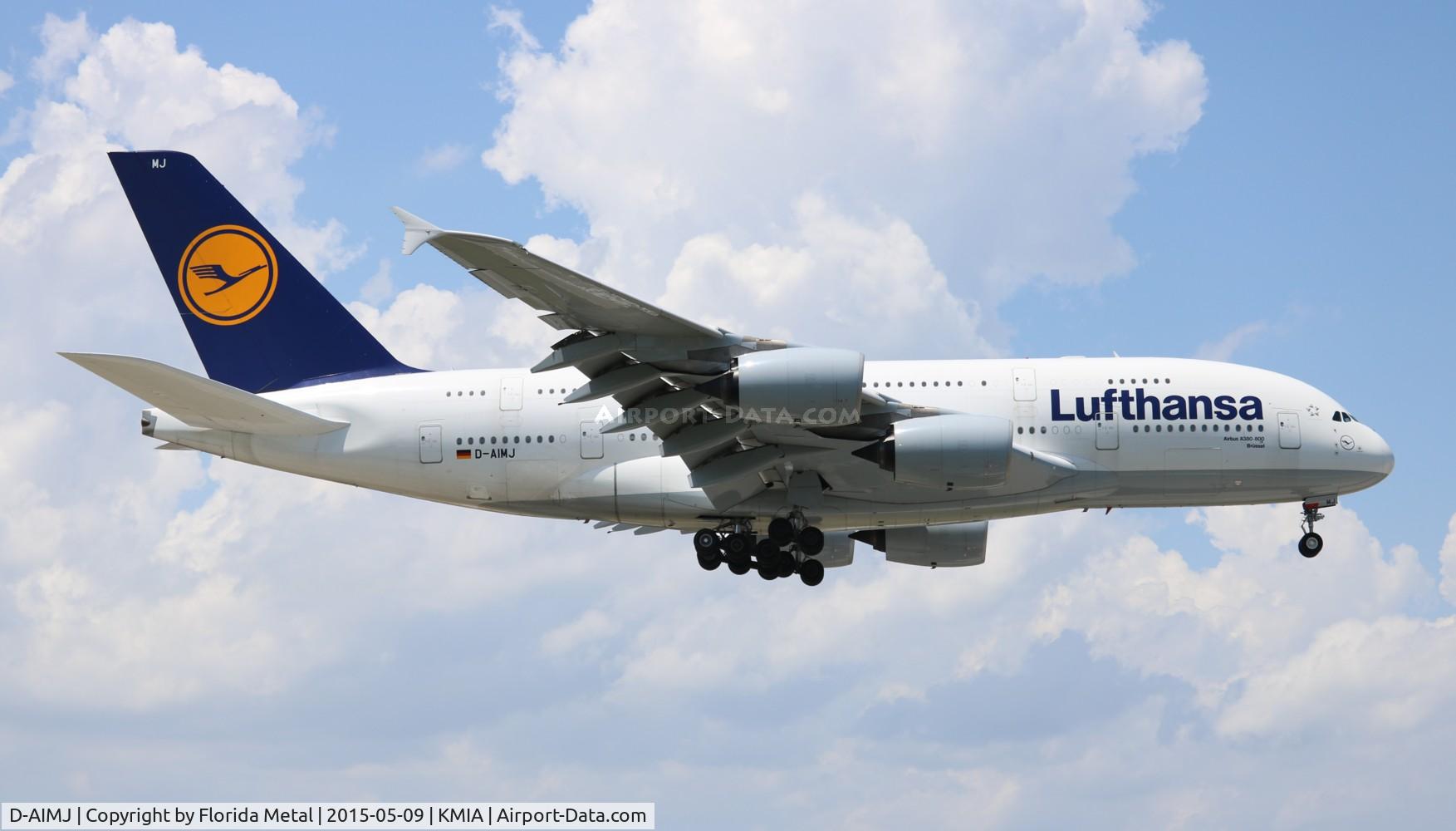 D-AIMJ, 2011 Airbus A380-841 C/N 073, MIA 2015