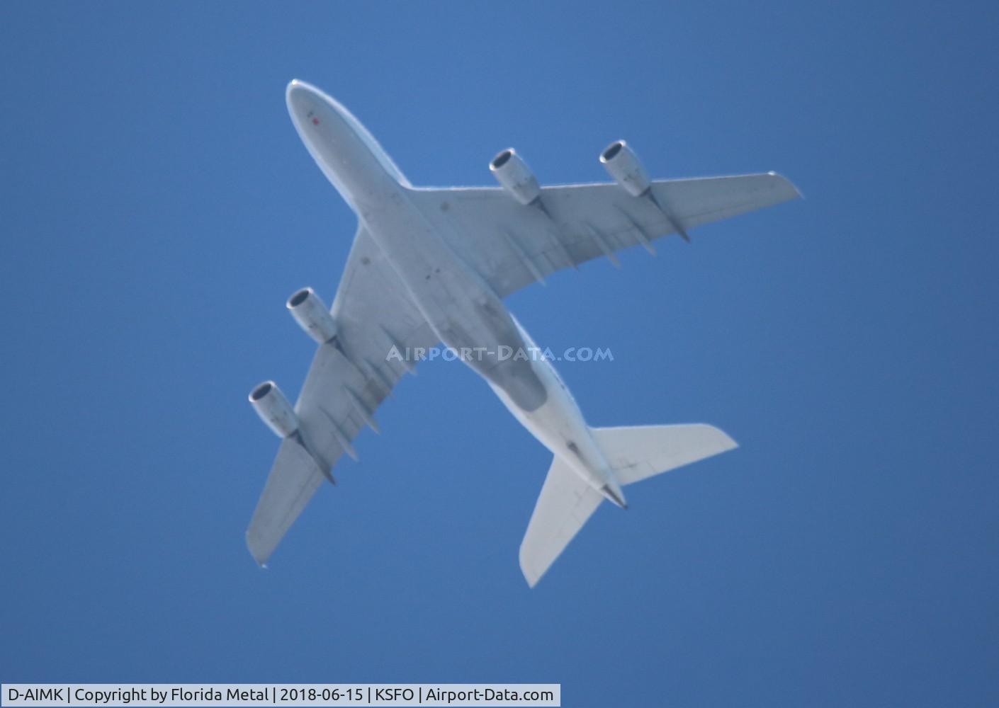 D-AIMK, 2013 Airbus A380-841 C/N 118, SFO 2018