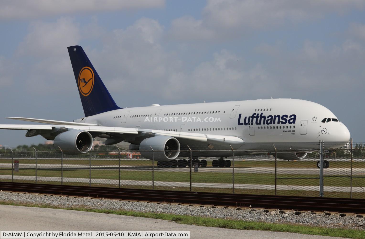 D-AIMM, 2014 Airbus A380-841 C/N 175, MIA 2015