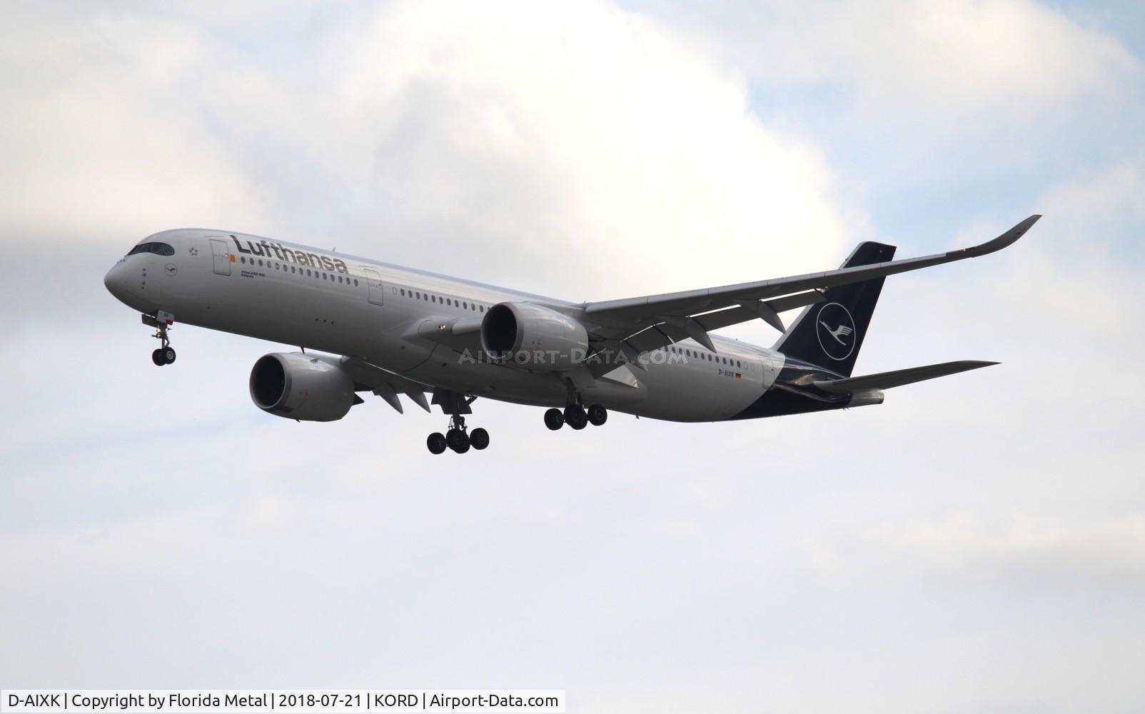 D-AIXK, 2018 Airbus A350-941 C/N 212, ORD 2018