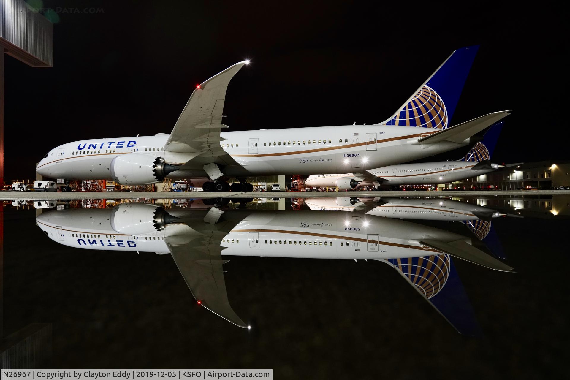 N26967, 2016 Boeing 787-9 Dreamliner Dreamliner C/N 60144, SFO 2019.