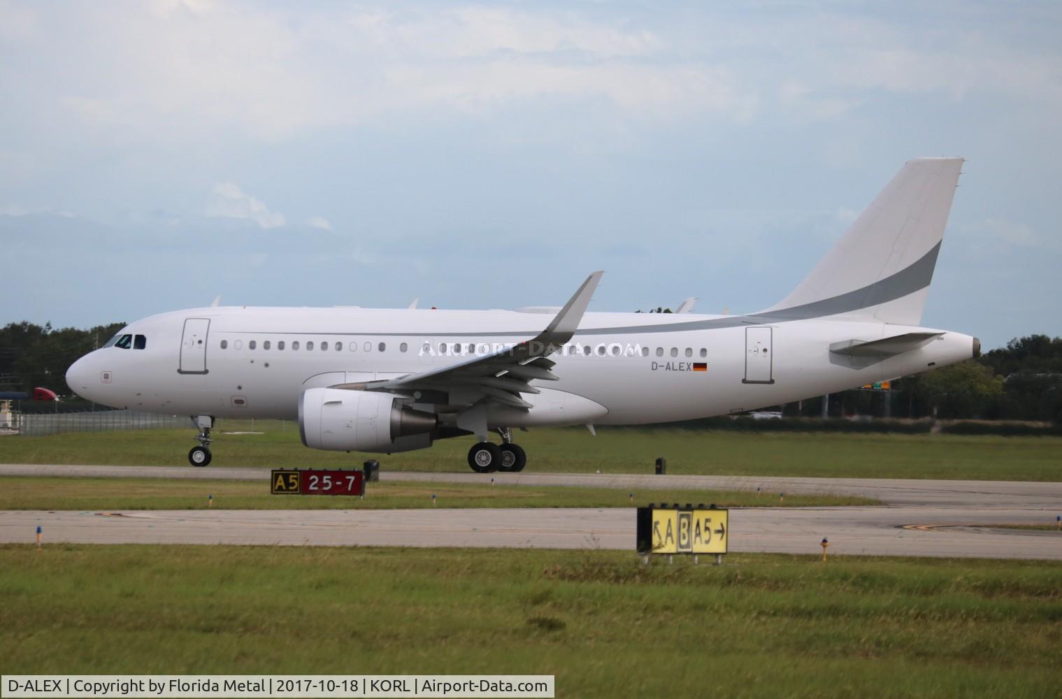D-ALEX, 2014 Airbus A319-115(CJ) C/N 5963, ORL spotting