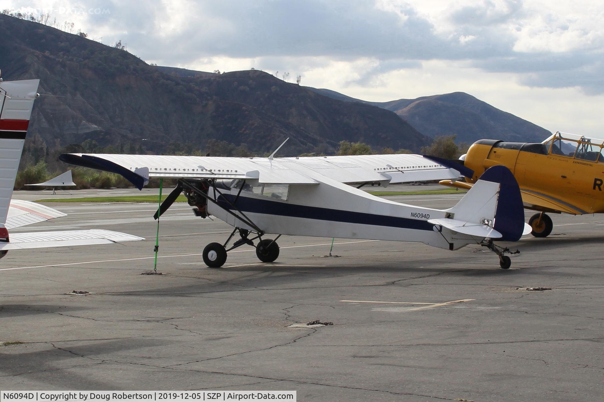 N6094D, 1958 Piper PA-18A-150 Super Cub C/N 18-5461, 1958 Piper PA-18A-150 SUPER CUB, Lycoming O-320 150 Hp, Restricted class, Banner tower on Transient Ramp