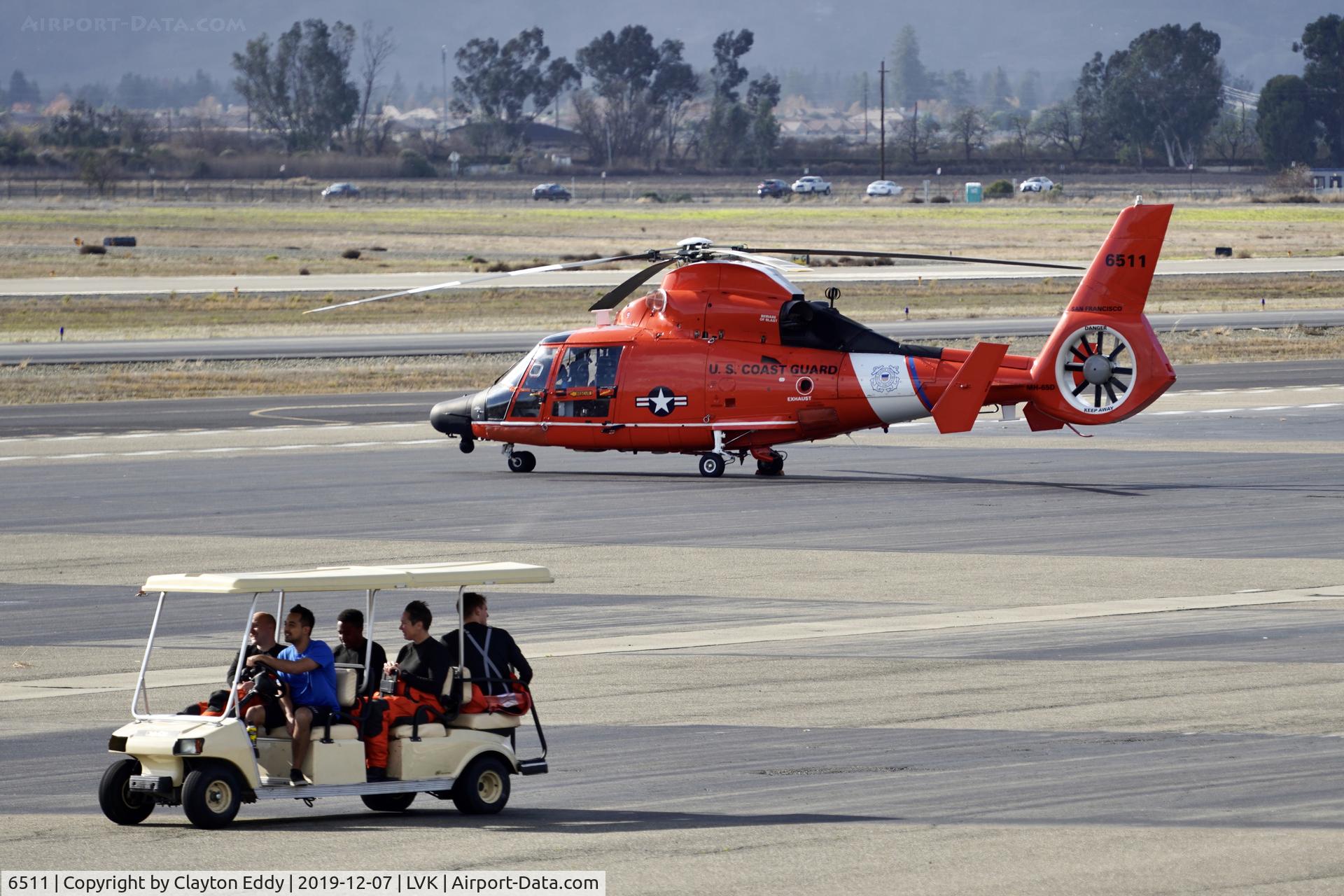 6511, Aerospatiale HH-65C Dolphin C/N 6121, Livermore Airport California 2019.