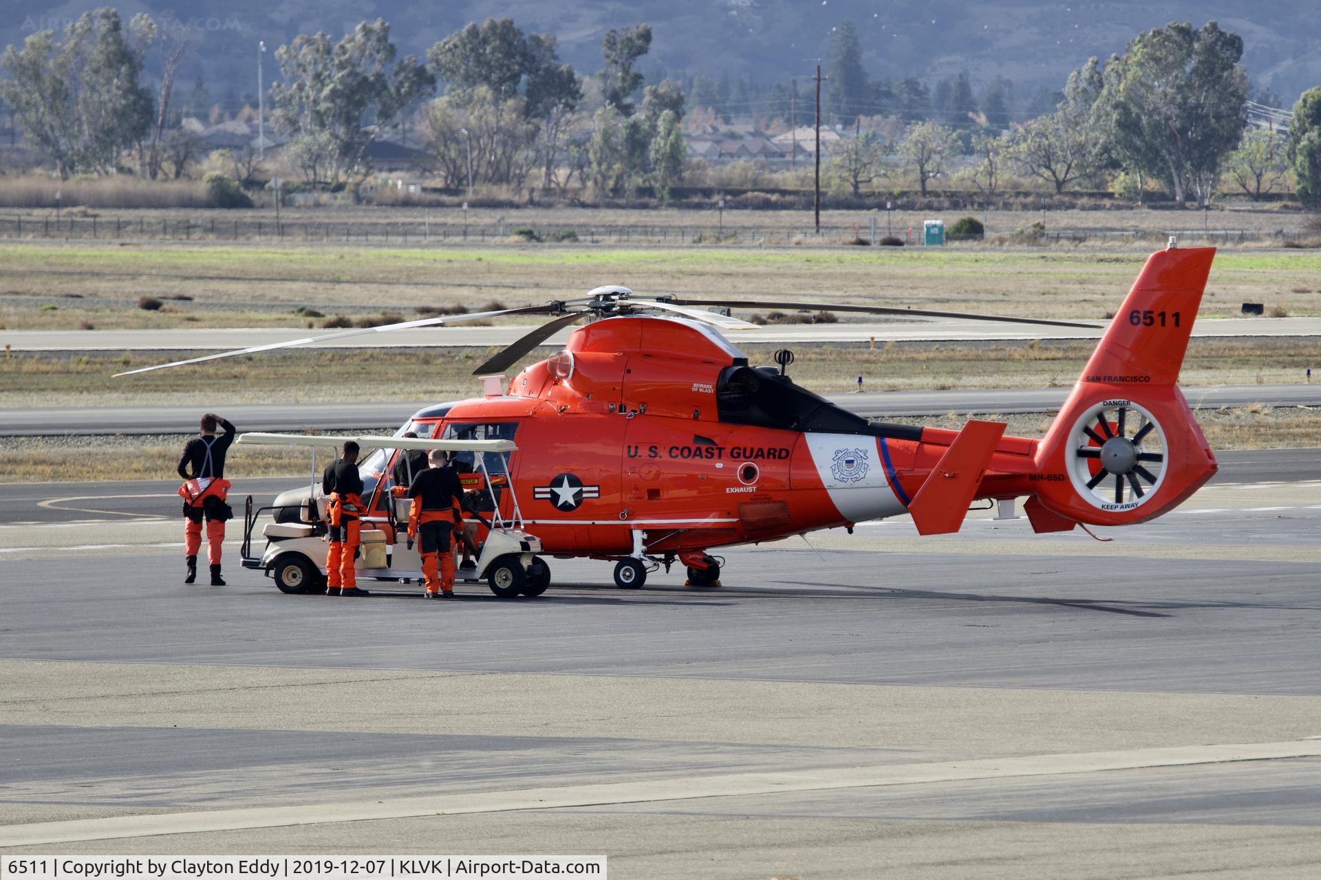 6511, Aerospatiale HH-65C Dolphin C/N 6121, Livermore Airport California 2019.