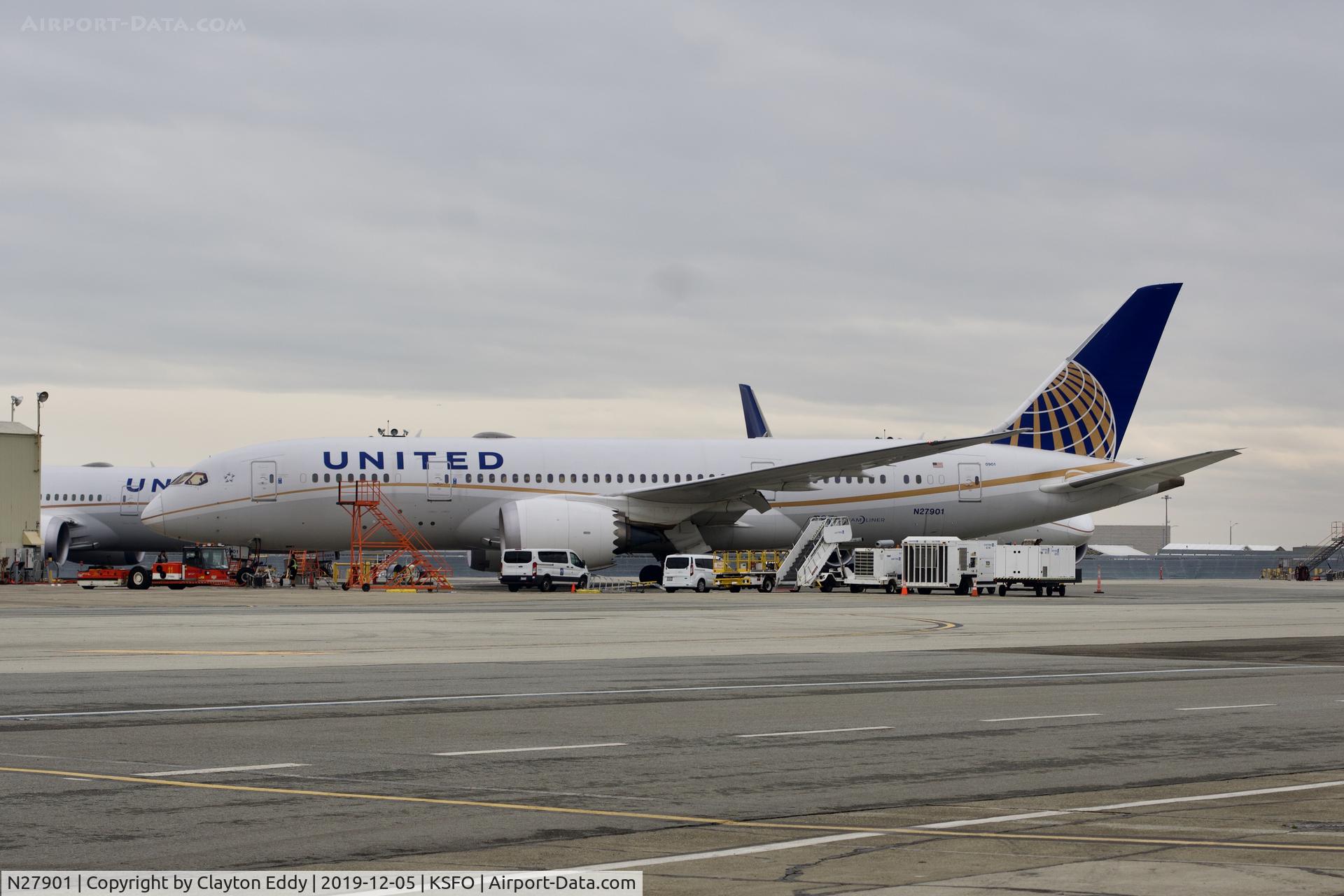 N27901, 2012 Boeing 787-8 Dreamliner C/N 34821, SFO 2019.