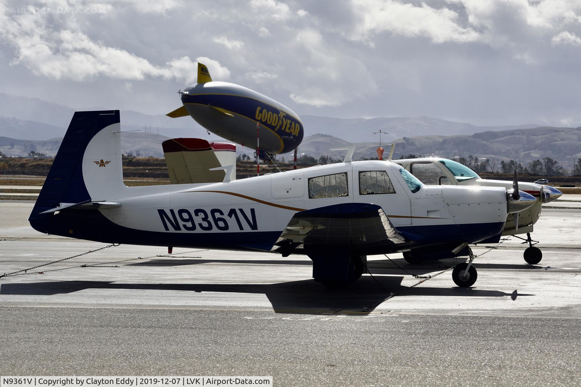 N9361V, 1969 Mooney M20C Ranger C/N 700015, Livermore Airport California 2019.