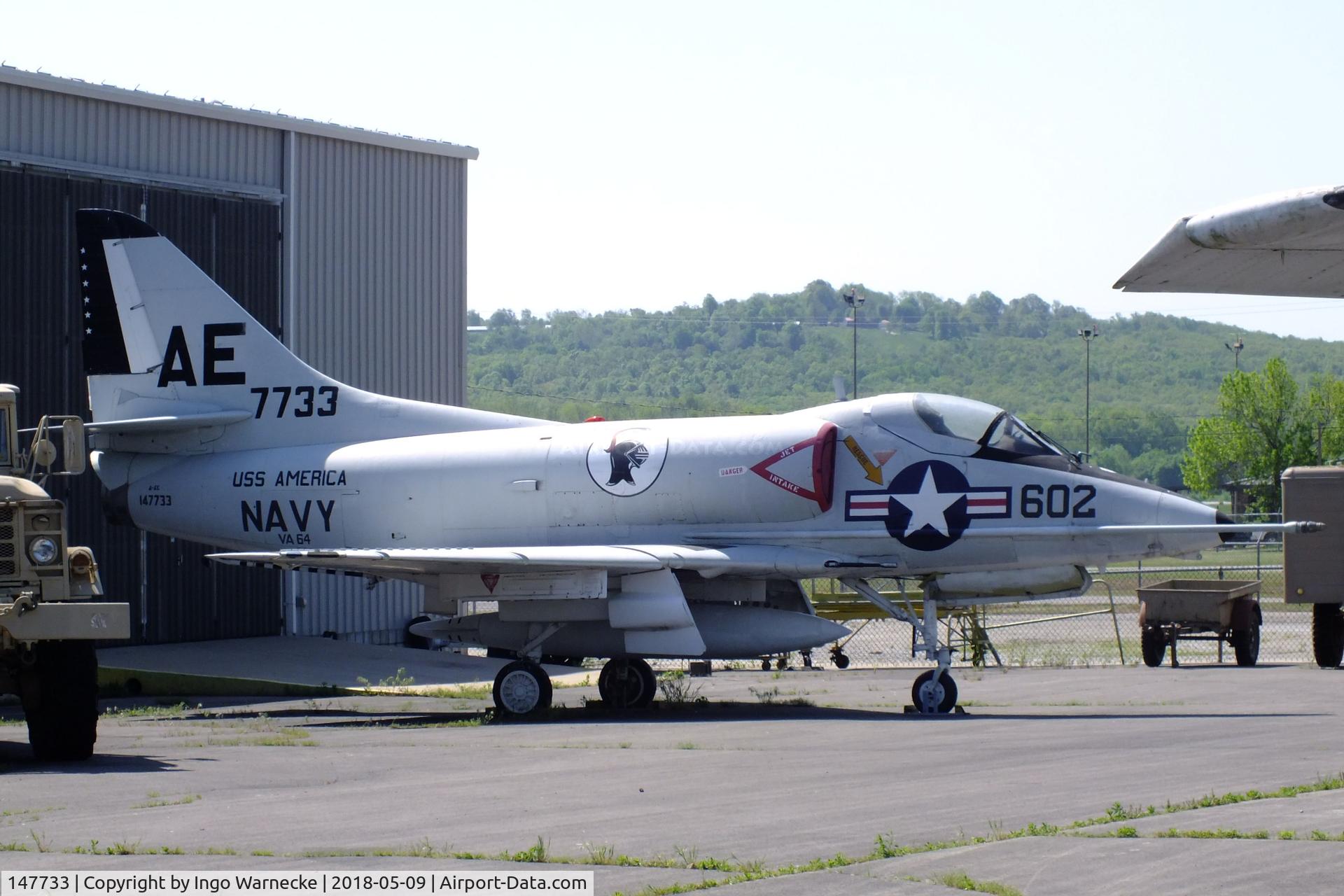 147733, Douglas A-4C Skyhawk C/N 12497, Douglas A-4C Skyhawk at the Arkansas Air & Military Museum, Fayetteville AR