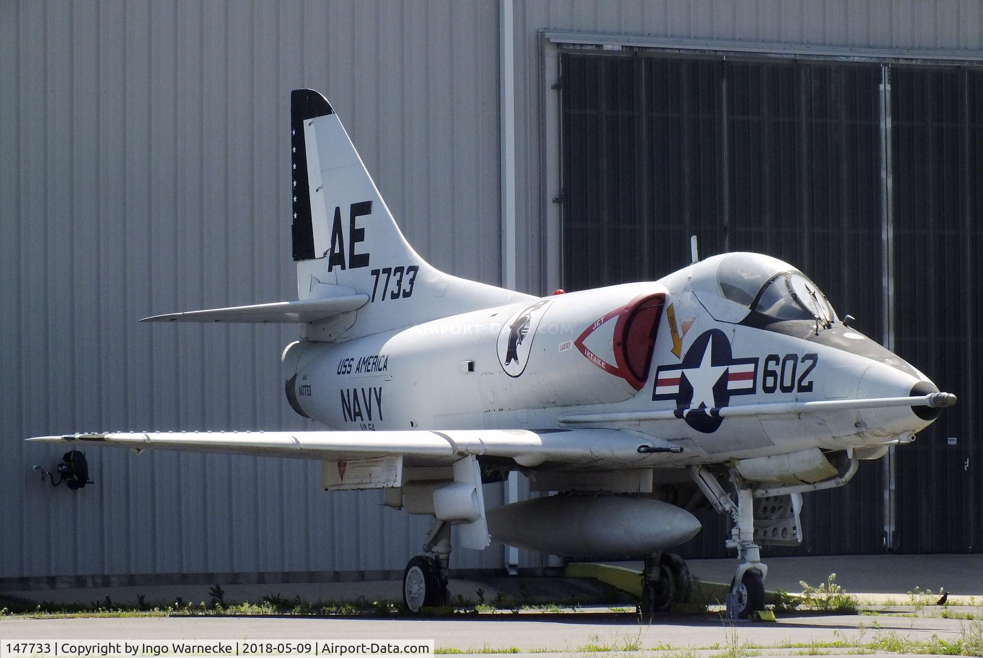 147733, Douglas A-4C Skyhawk C/N 12497, Douglas A-4C Skyhawk at the Arkansas Air & Military Museum, Fayetteville AR