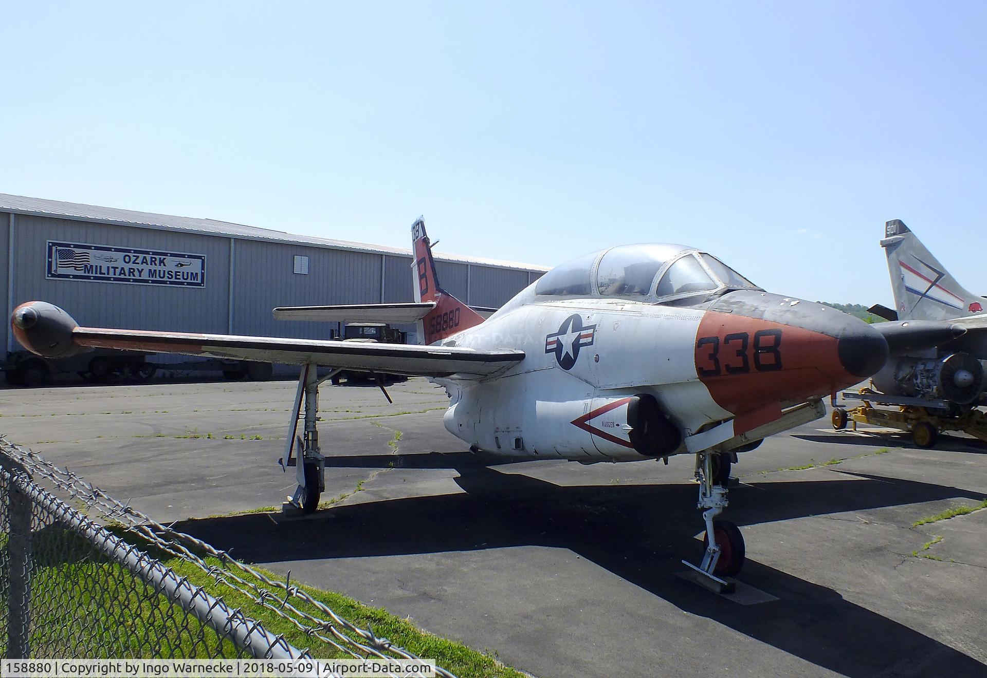 158880, Rockwell T-2C Buckeye C/N 352-5, North American (Rockwell) T-2C Buckeye at the Arkansas Air & Military Museum, Fayetteville AR