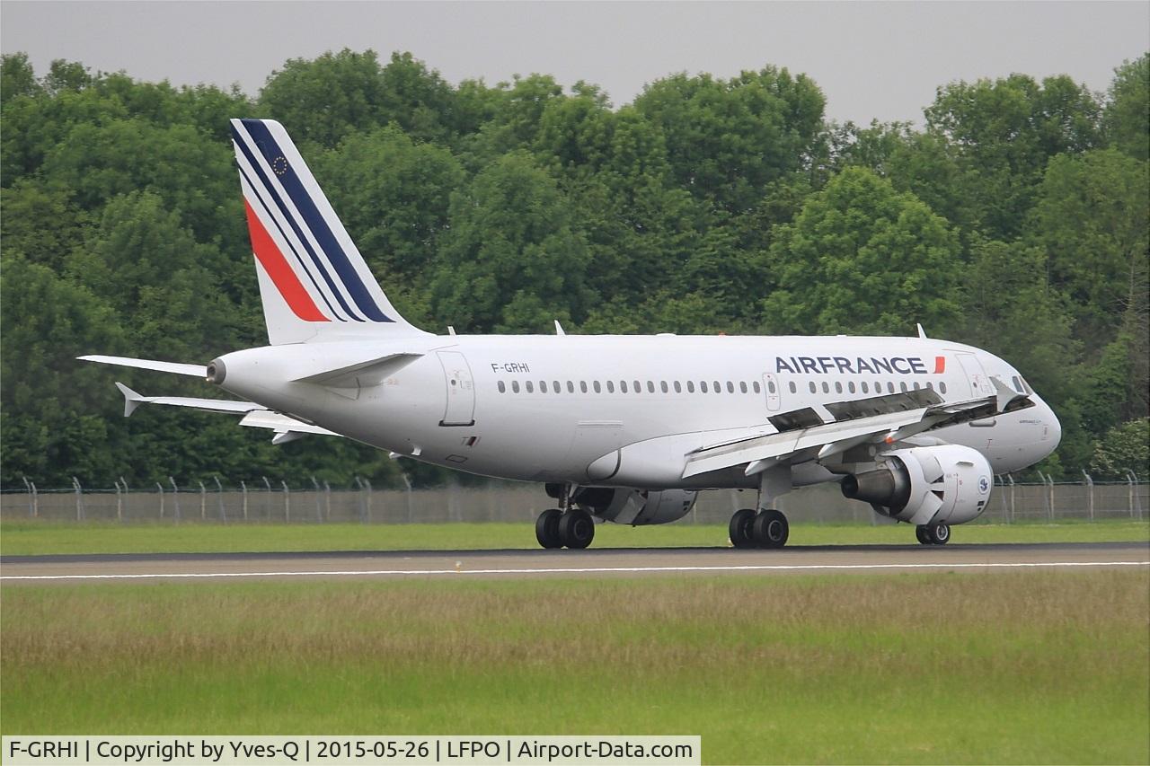 F-GRHI, 2000 Airbus A319-111 C/N 1169, Airbus A319-111, Reverse thrust landing rwy 06, Paris-Orly airport (LFPO-ORY)