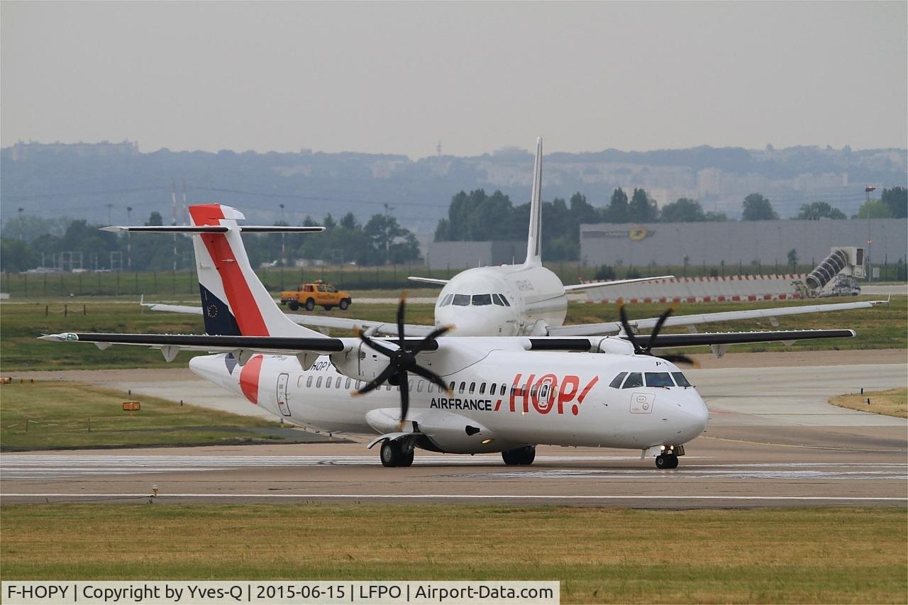 F-HOPY, 2015 ATR 72-600 (72-212A) C/N 1237, ATR 72-600, Ready to take off rwy 08, Paris-Orly airport (LFPO-ORY)