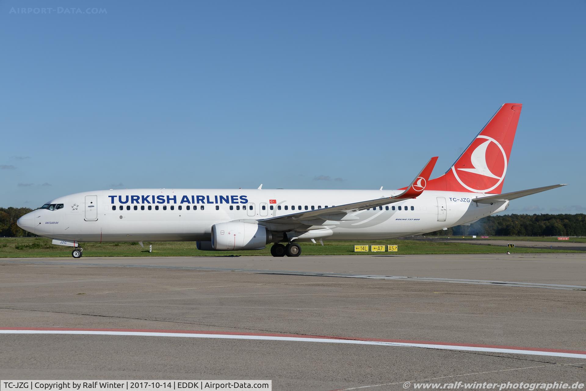 TC-JZG, 2016 Boeing 737-8F2 C/N 60028, Boeing 737-8F2(W) - TK THY Turkish Airlines 'Aksaray' - 60028 - TC-JZG - 14.10.2017 - CGN