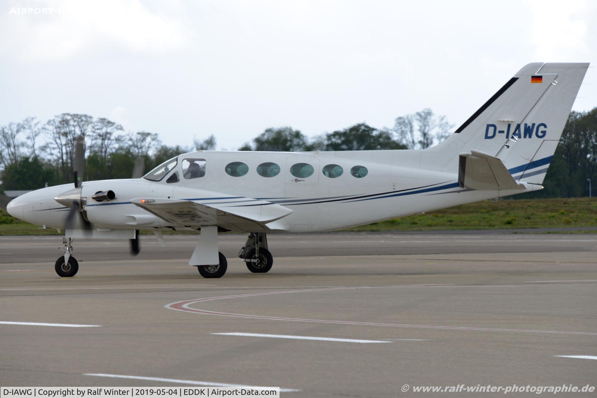 D-IAWG, 1982 Cessna 425 Conquest 1 C/N 425-0160, Cessna 425 Conquest 1 - Aerowest GmbH Hannover - 425-0160 - D-IAWG - 04.05.2019 - CGN
