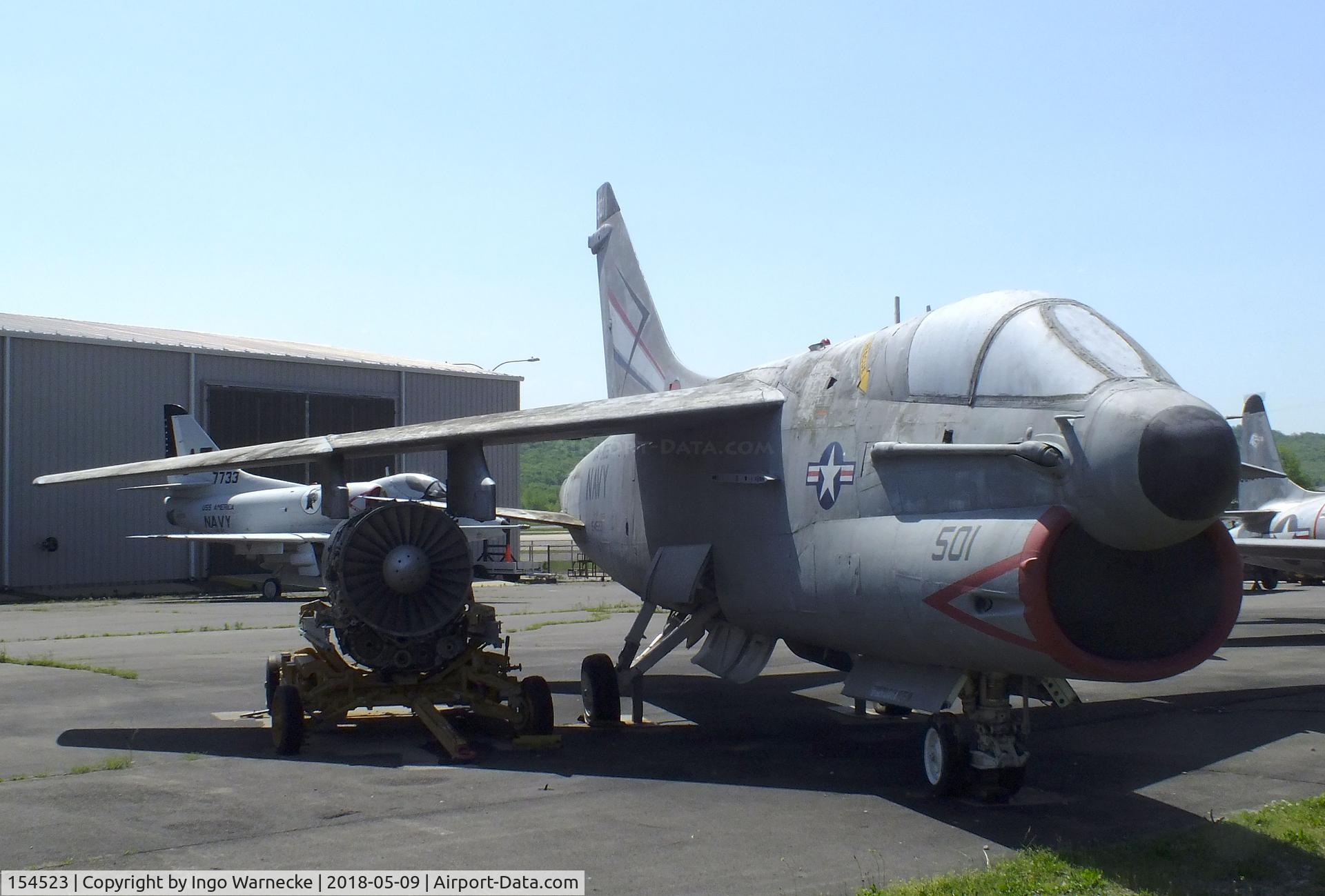 154523, LTV A-7B Corsair II C/N B-163, LTV A-7B Corsair II at the Arkansas Air & Military Museum, Fayetteville AR