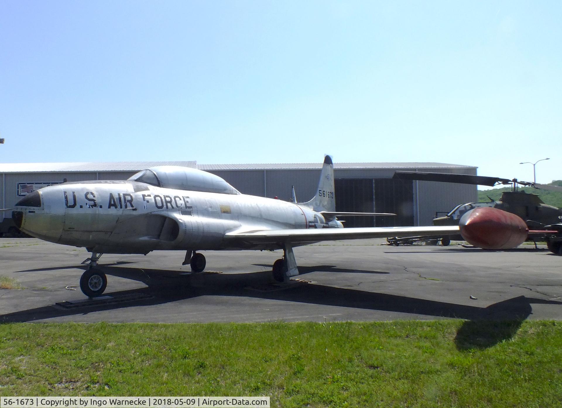 56-1673, 1956 Lockheed T-33A Shooting Star C/N 580-1023, Lockheed T-33A at the Arkansas Air & Military Museum, Fayetteville AR