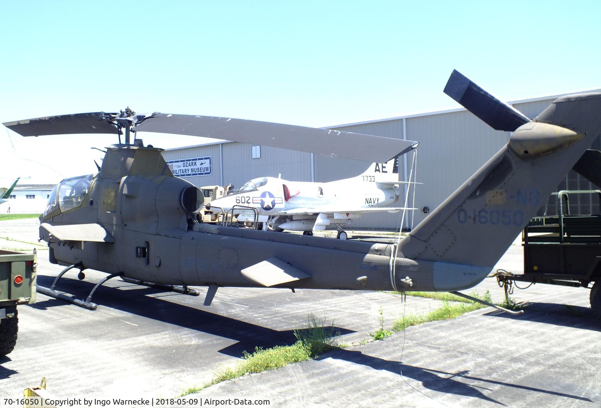70-16050, 1970 Bell AH-1S Cobra C/N 20994, Bell AH-1S Cobra at the Arkansas Air & Military Museum, Fayetteville AR