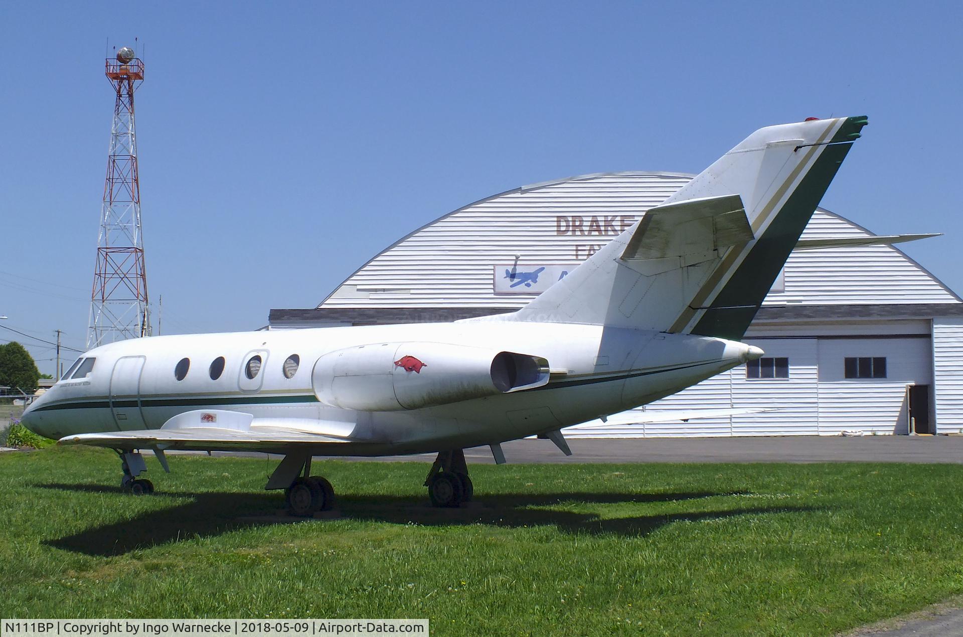N111BP, 1967 Dassault Fan Jet Falcon (20C) C/N 111, Dassault Fan Jet Falcon 20C at the Arkansas Air & Military Museum, Fayetteville AR
