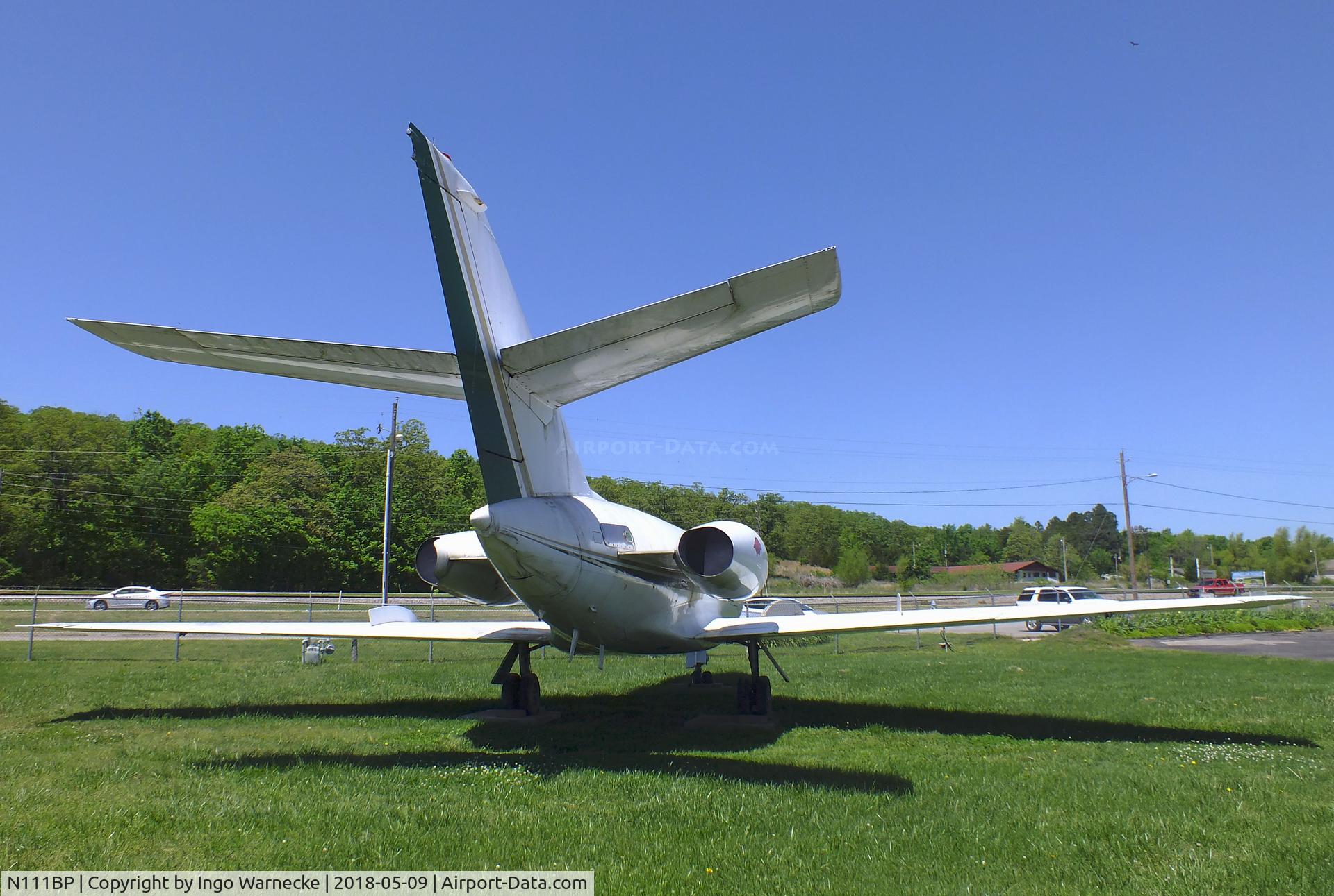 N111BP, 1967 Dassault Fan Jet Falcon (20C) C/N 111, Dassault Fan Jet Falcon 20C at the Arkansas Air & Military Museum, Fayetteville AR