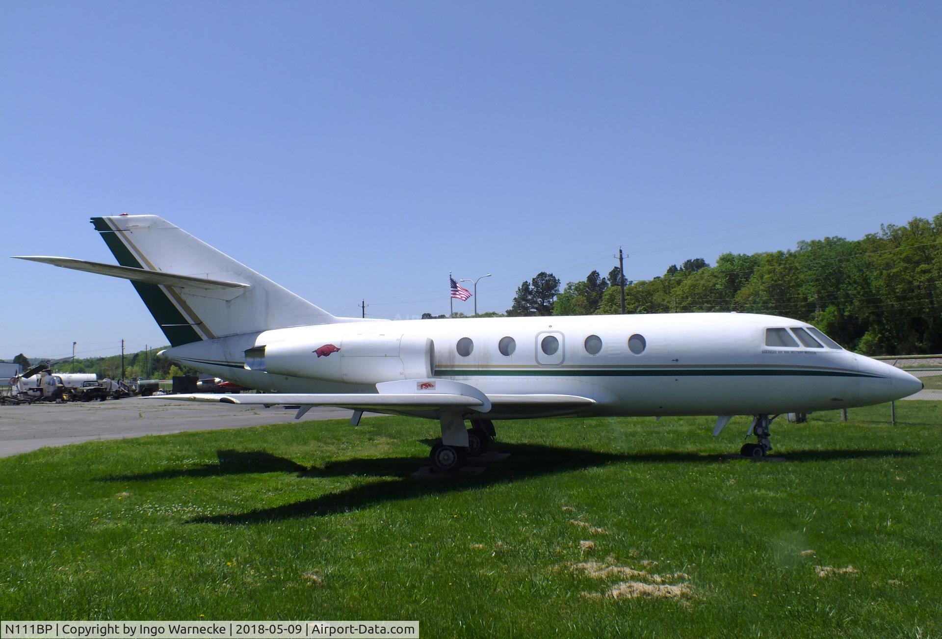 N111BP, 1967 Dassault Fan Jet Falcon (20C) C/N 111, Dassault Fan Jet Falcon 20C at the Arkansas Air & Military Museum, Fayetteville AR