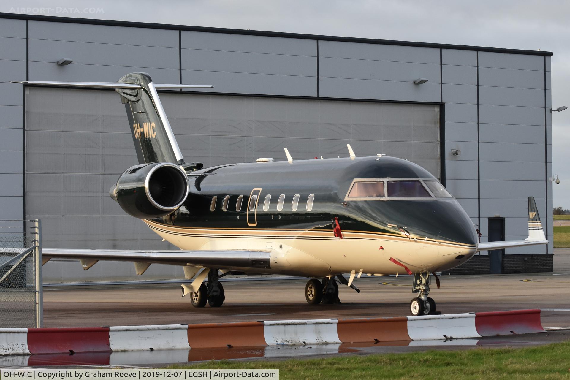 OH-WIC, 2000 Bombardier Challenger 604 (CL-600-2B16) C/N 5452, Parked at Norwich.