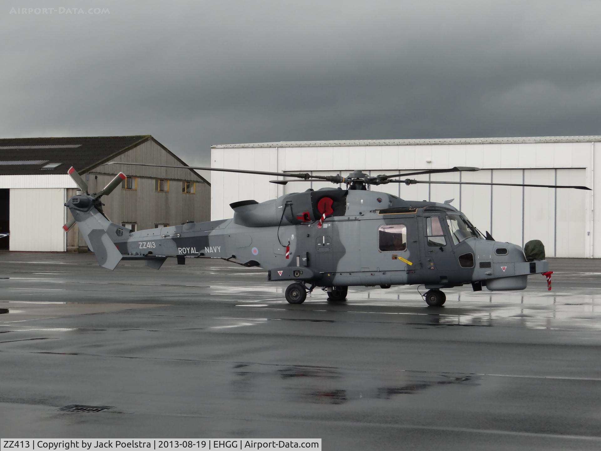 ZZ413, AgustaWestland AW-159 Wildcat HMA.2 C/N 483, Fuel stop at Groningen airport