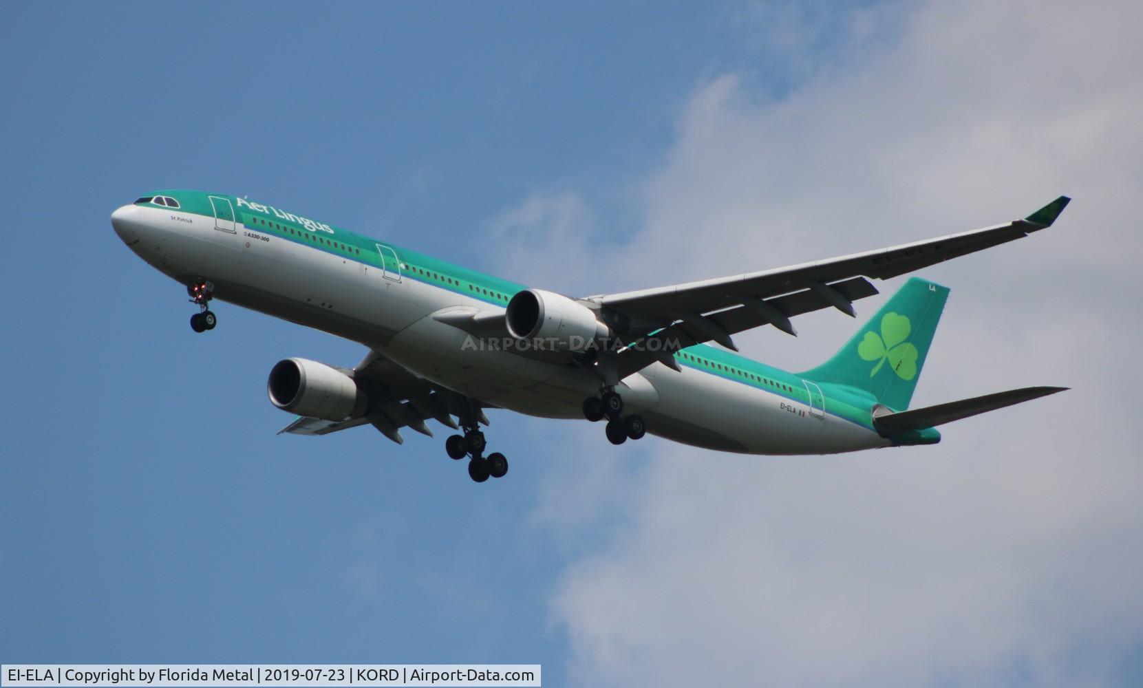 EI-ELA, 2010 Airbus A330-302X C/N 1106, ORD 2019